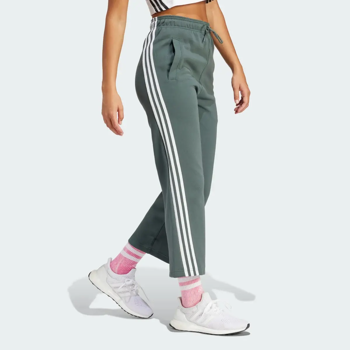 Adidas Future Icons 3-Stripes Open Hem Pants. 3