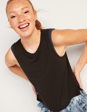 UltraLite Cropped Tank Top black