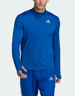 Adidas T-shirt adidas Own The Run 1/2 Zip Long Sleeve