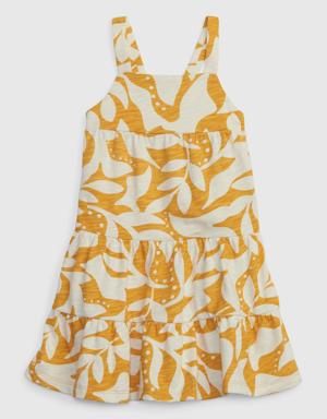 Toddler Tiered Dress gold