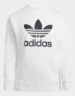 Adidas Trefoil Crew Sweatshirt (Plus Size)