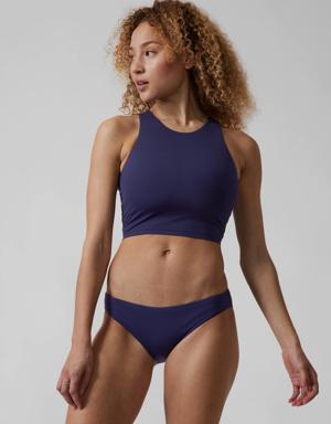 Athleta Conscious Crop Bikini Top D&#45Dd blue