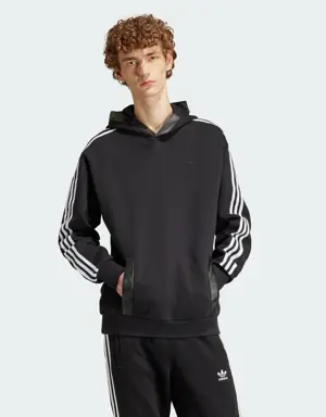 Faux Leather Adicolor 3-Stripes Heavy Fleece Hoodie