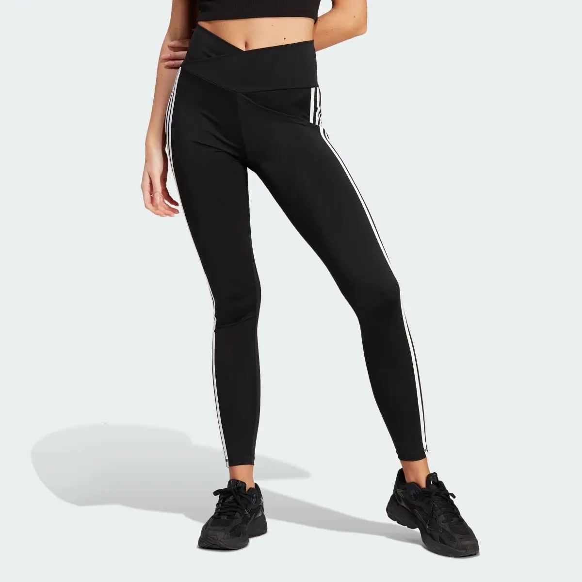 Adidas Adicolor Classics 3-Stripes V-Waistband Leggings. 1