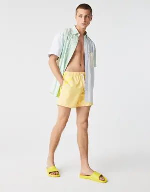 Lacoste Traje de baño con diseño de cocodrilo integrado para hombre