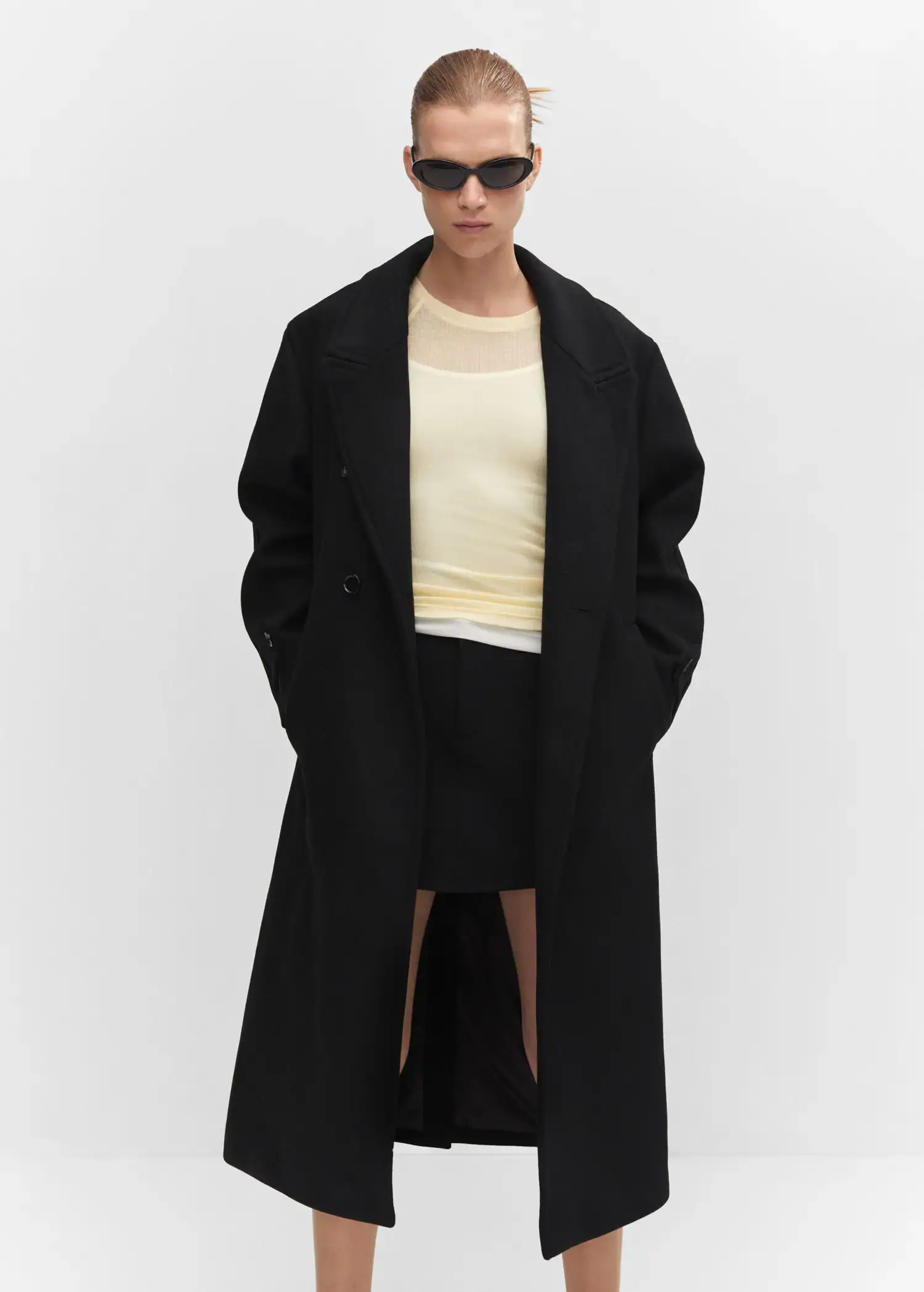 Mango Oversize wool coat. 2