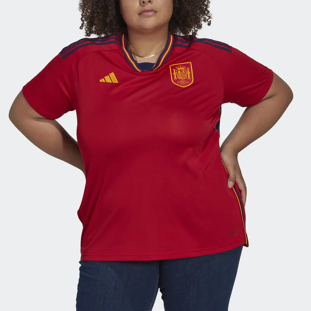 Adidas Spain 22 Home Jersey (Plus Size). 1