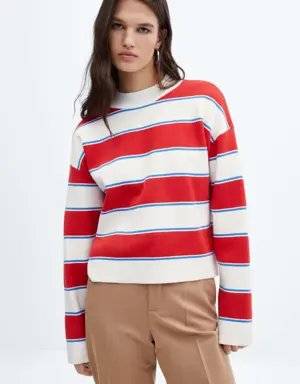 Wide-striped sweater