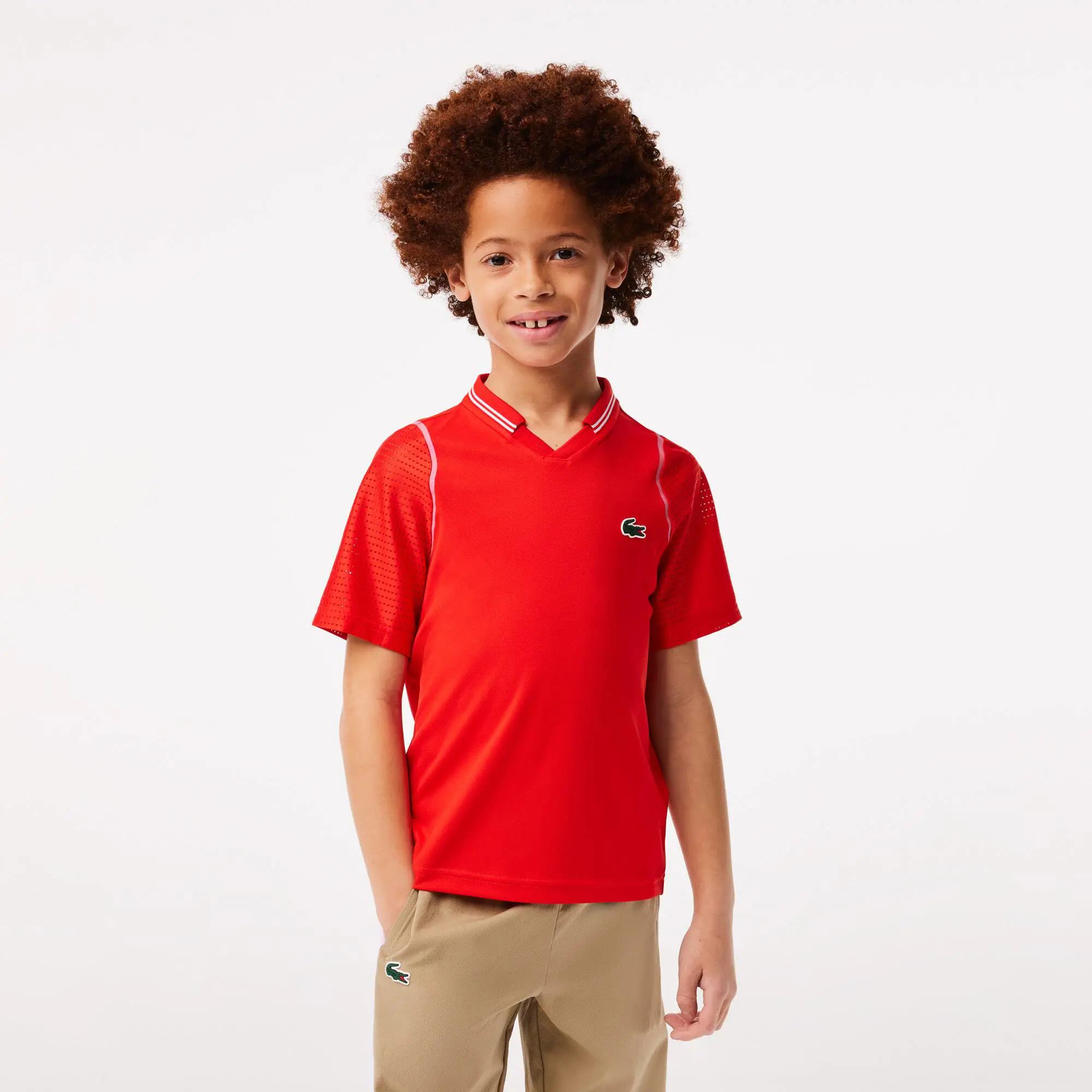 Lacoste Boys’ Lacoste Tennis x Daniil Medvedev Ultra-Dry Polo Shirt. 1