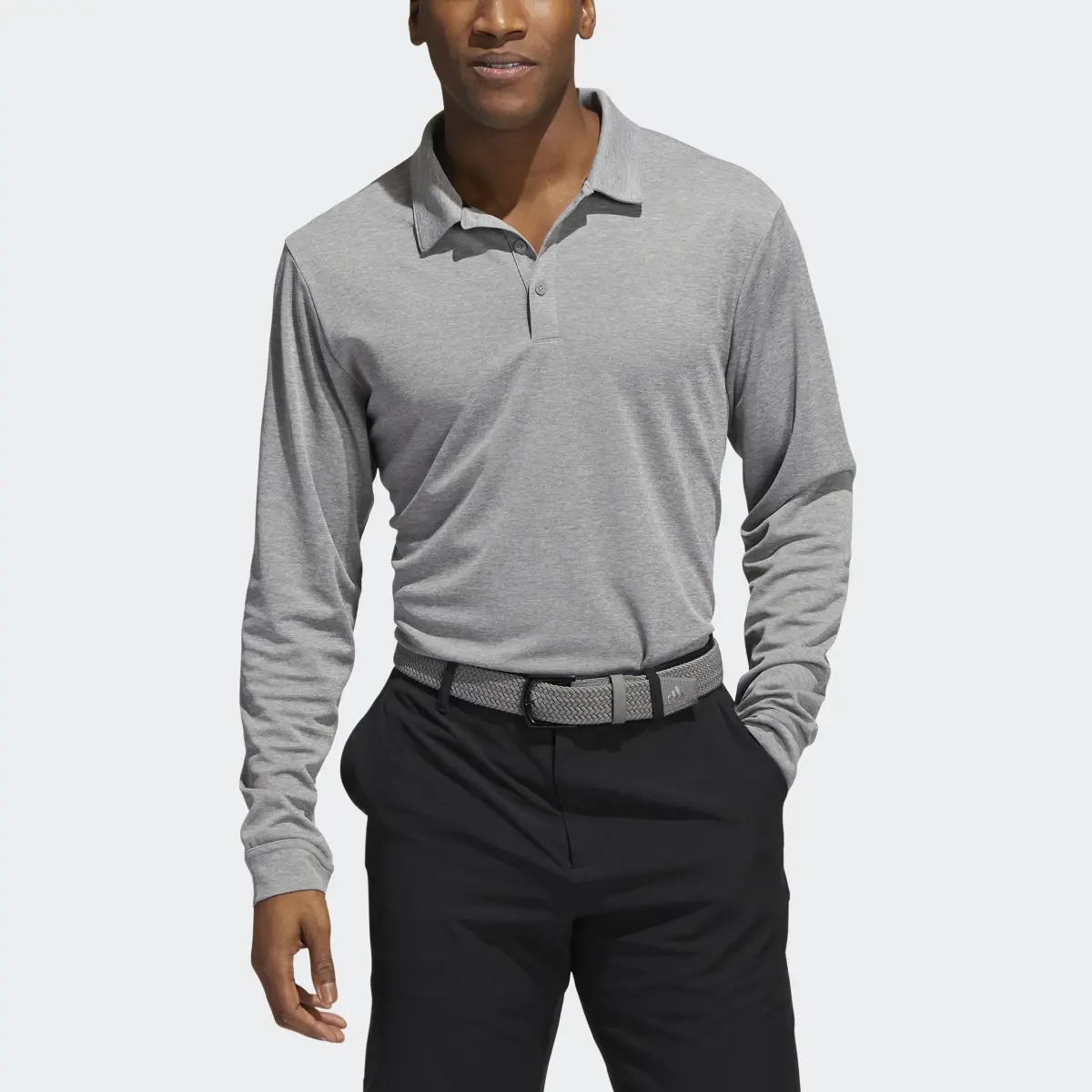 Adidas Long Sleeve Polo Shirt. 1