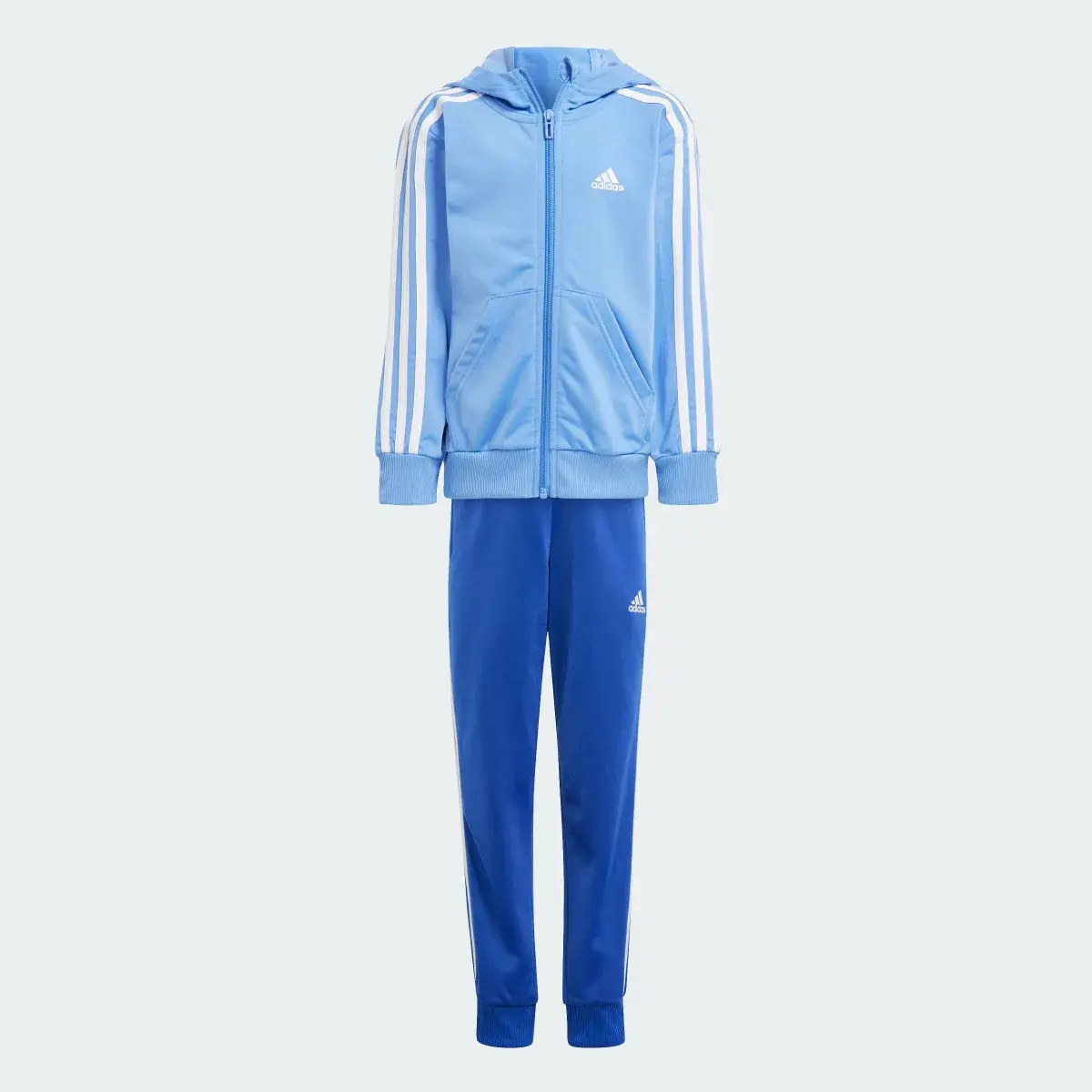 Adidas Essentials 3-Stripes Shiny Track Suit. 1