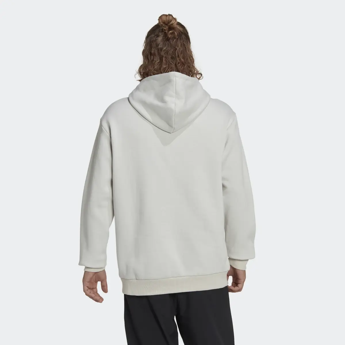Adidas Sweat-shirt à capuche en molleton avec grand logo Essentials. 3