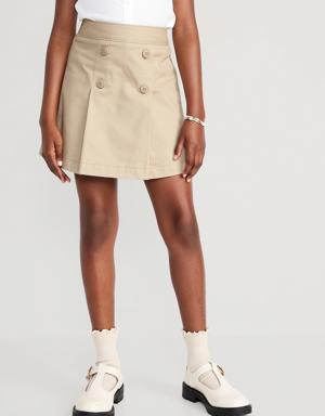 School Uniform Pleated Skort for Girls beige