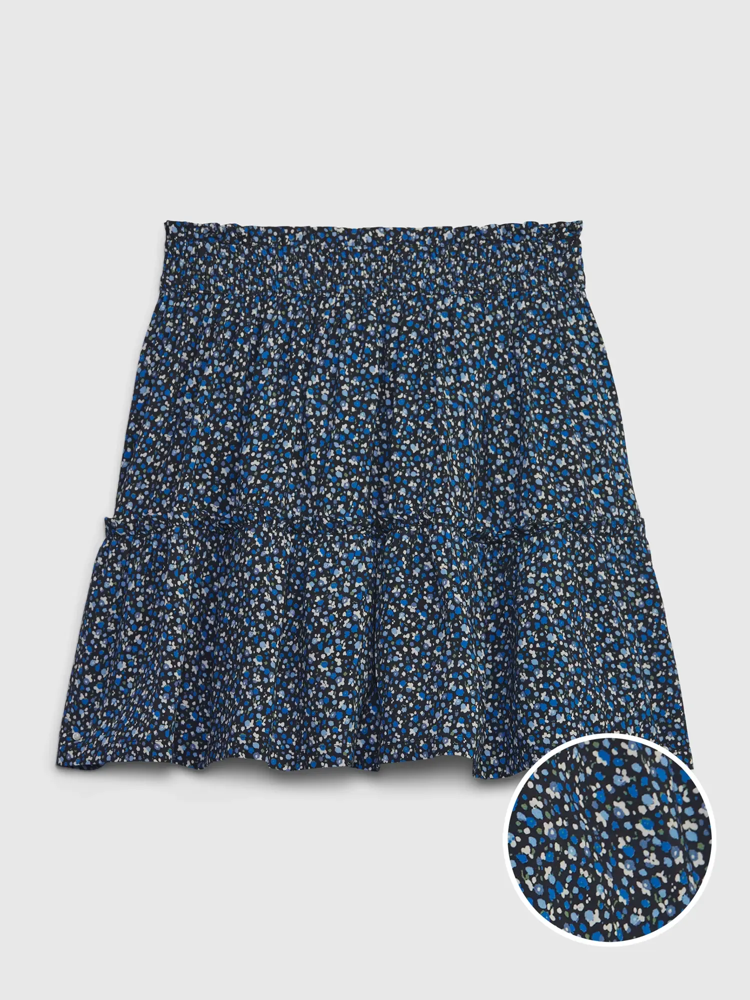 Gap Kids Floral Tiered Skort blue. 1