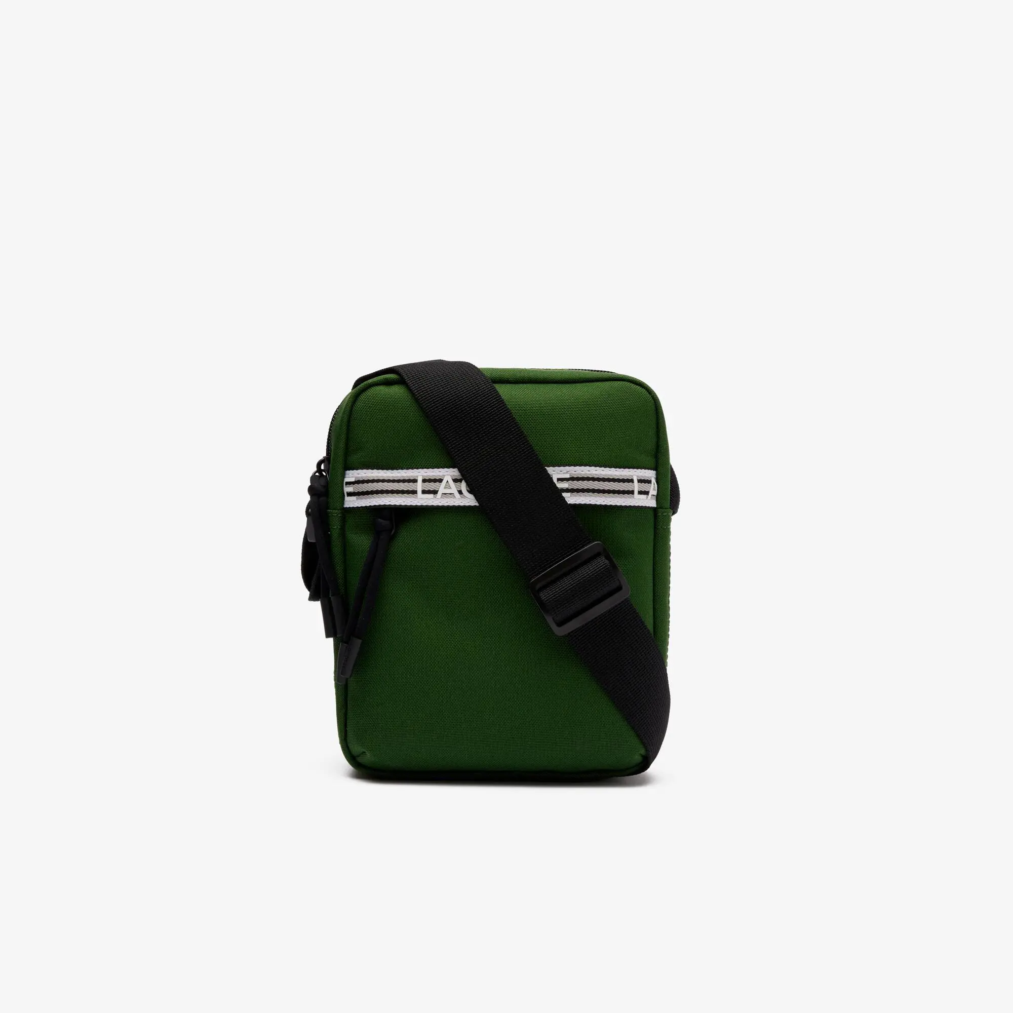 Lacoste Men’s Lacoste Neocroc Recycled Fiber Vertical Messenger Bag. 1