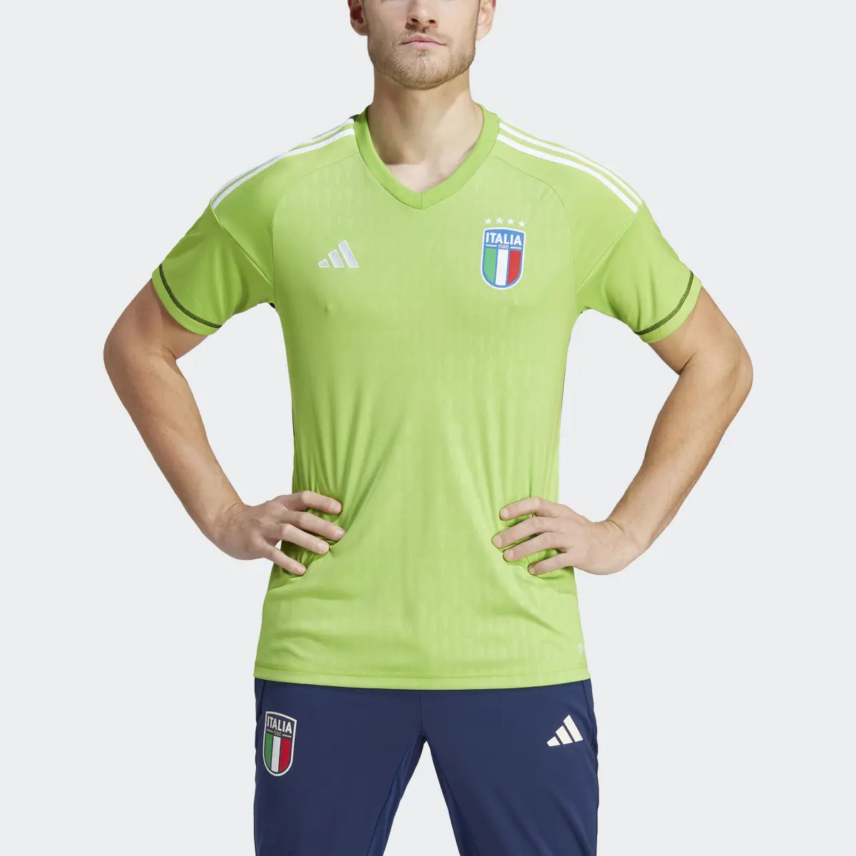 Adidas Italy 23 Goalkeeper Jersey. 1