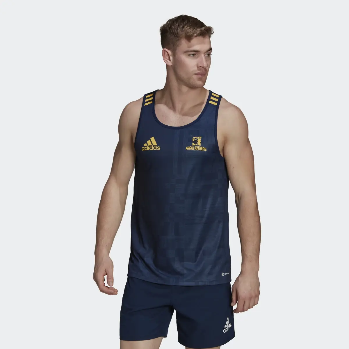 Adidas Highlanders Rugby Performance Singlet. 2