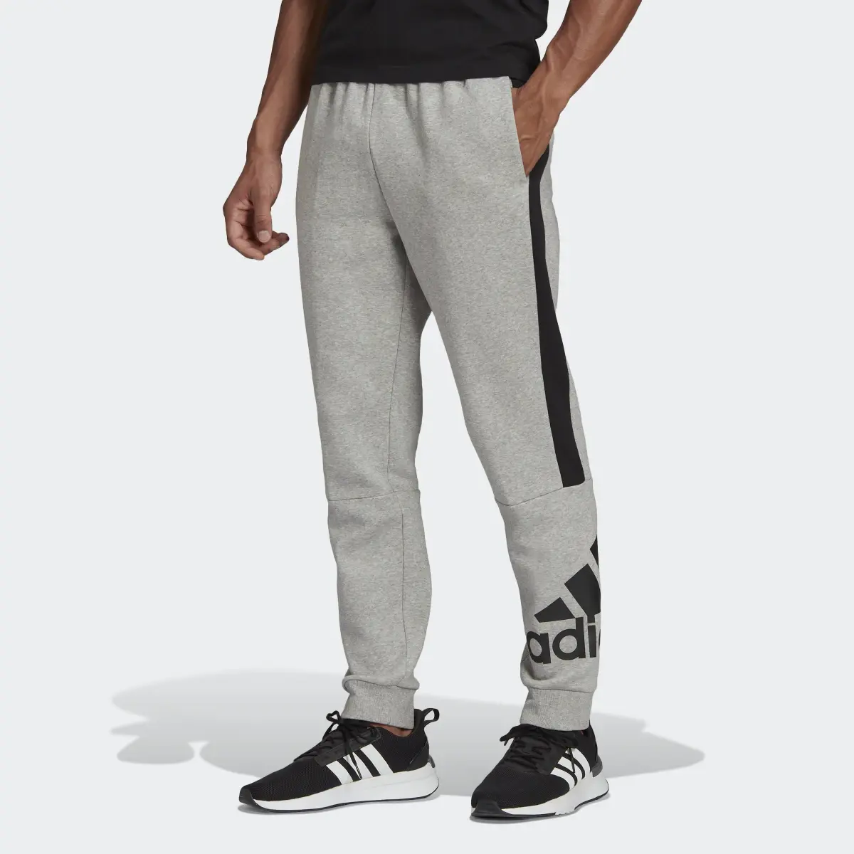 Adidas Essentials Colorblock Fleece Pants. 1