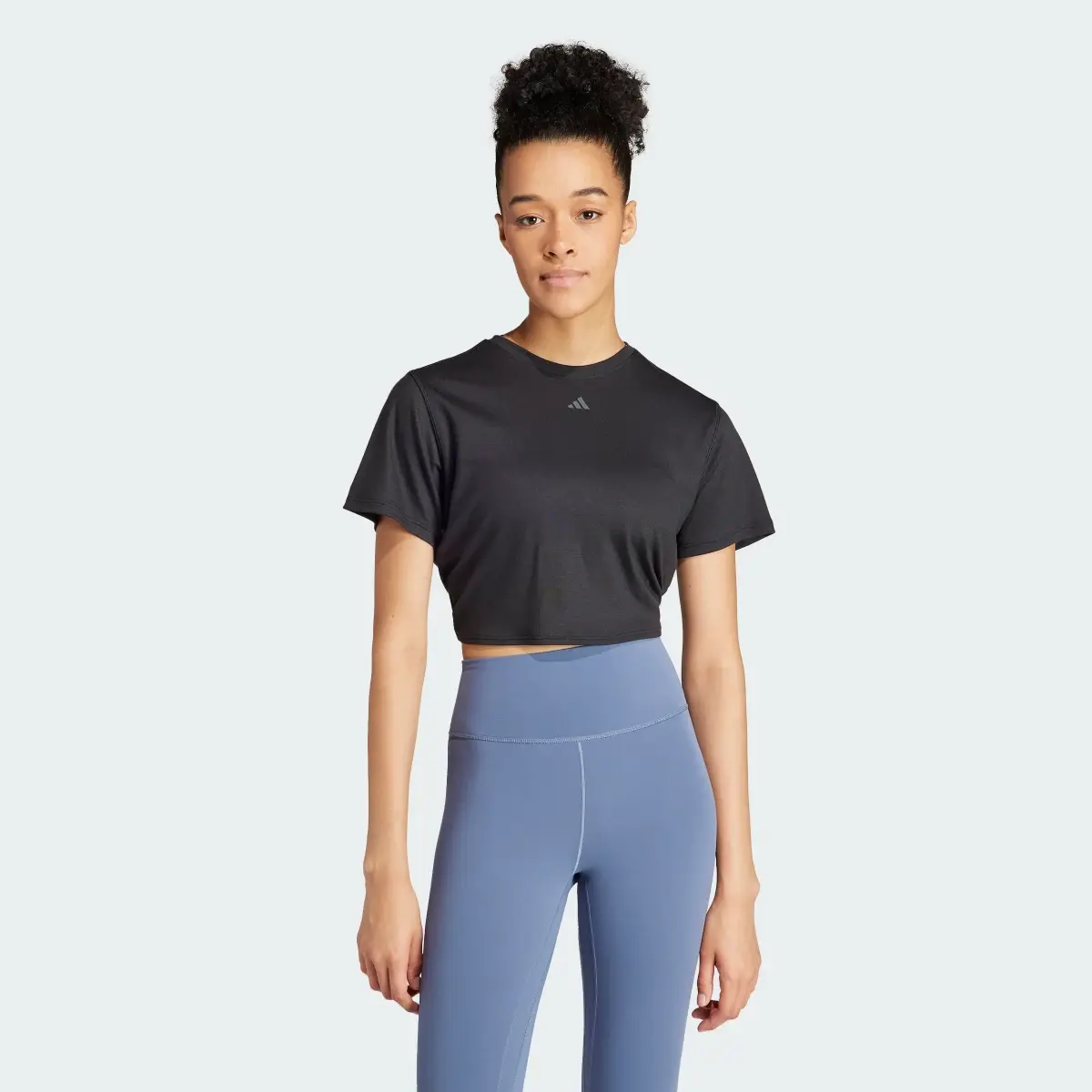 Adidas Yoga Studio Wrapped T-Shirt. 2