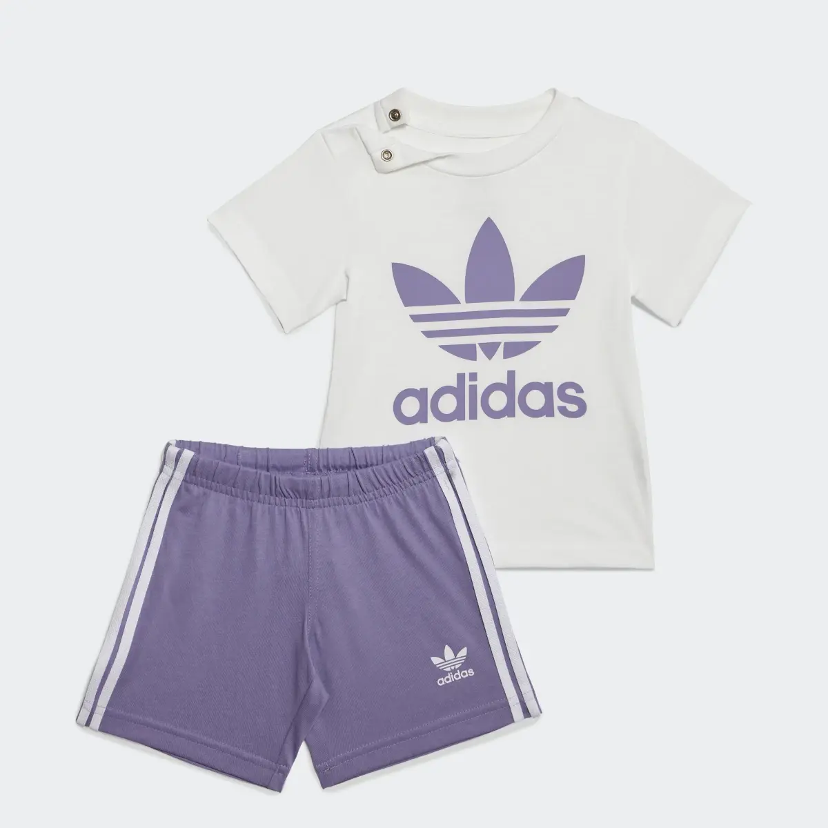 Adidas Conjunto Trifolio Shorts Tee (UNISEX). 1