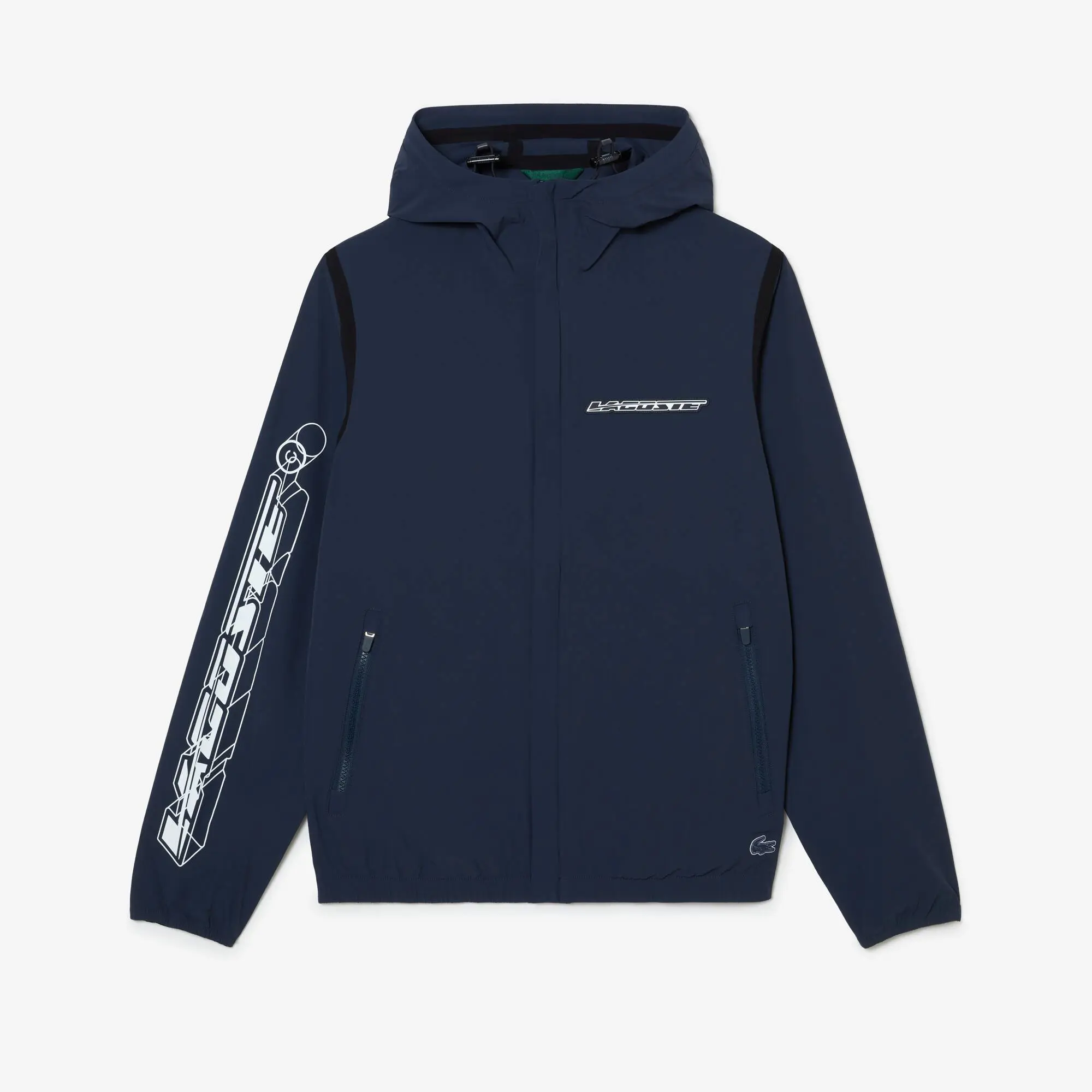 Lacoste Veste courte de survêtement homme Lacoste en polyamide recyclé. 2 Lacoste Veste courte de survêtement homme Lacoste en polyamide recyclé. 2