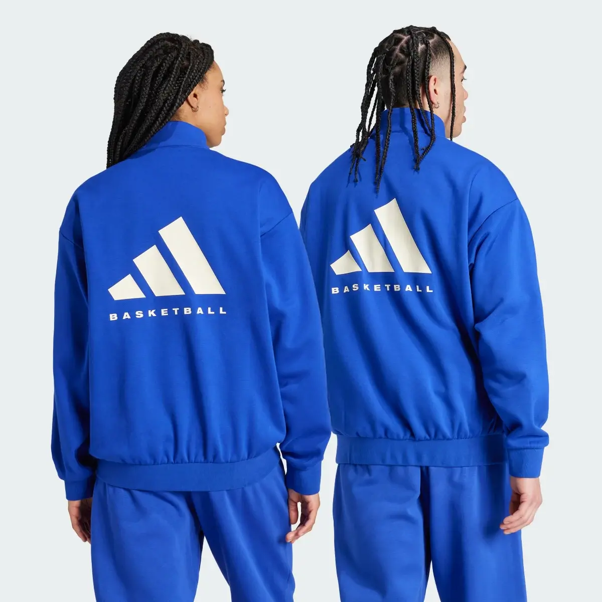 Adidas Basketball Half-Zip Sweatshirt. 2
