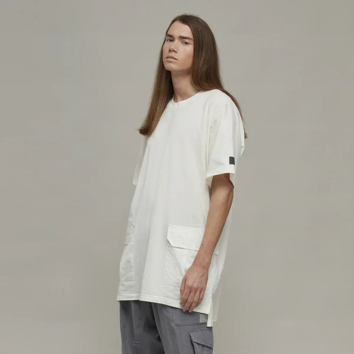 Adidas T-shirt à manches courtes en jersey avec poches en crêpe Y-3. 2