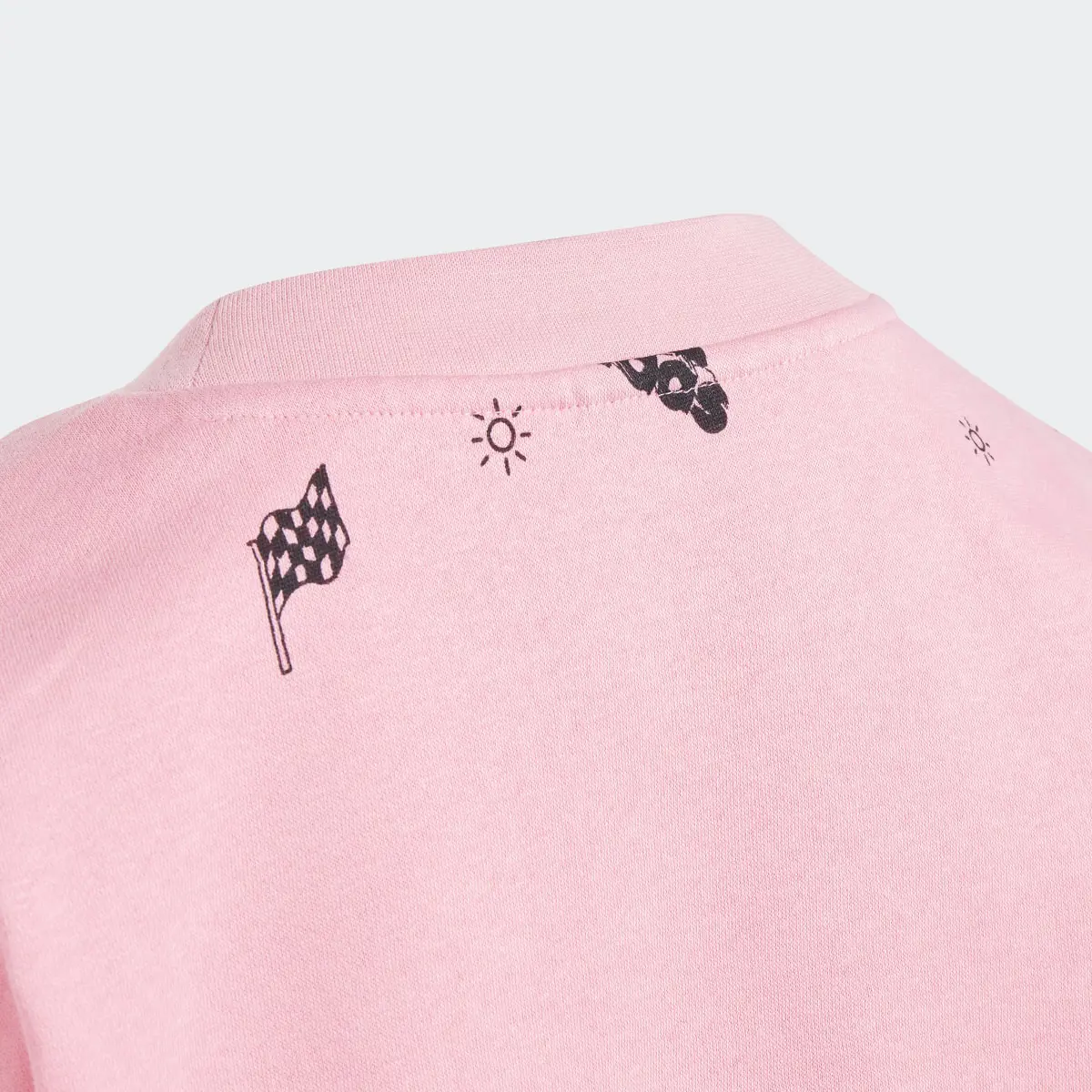 Adidas Brand Love Allover Print Crew Sweatshirt Kids. 3