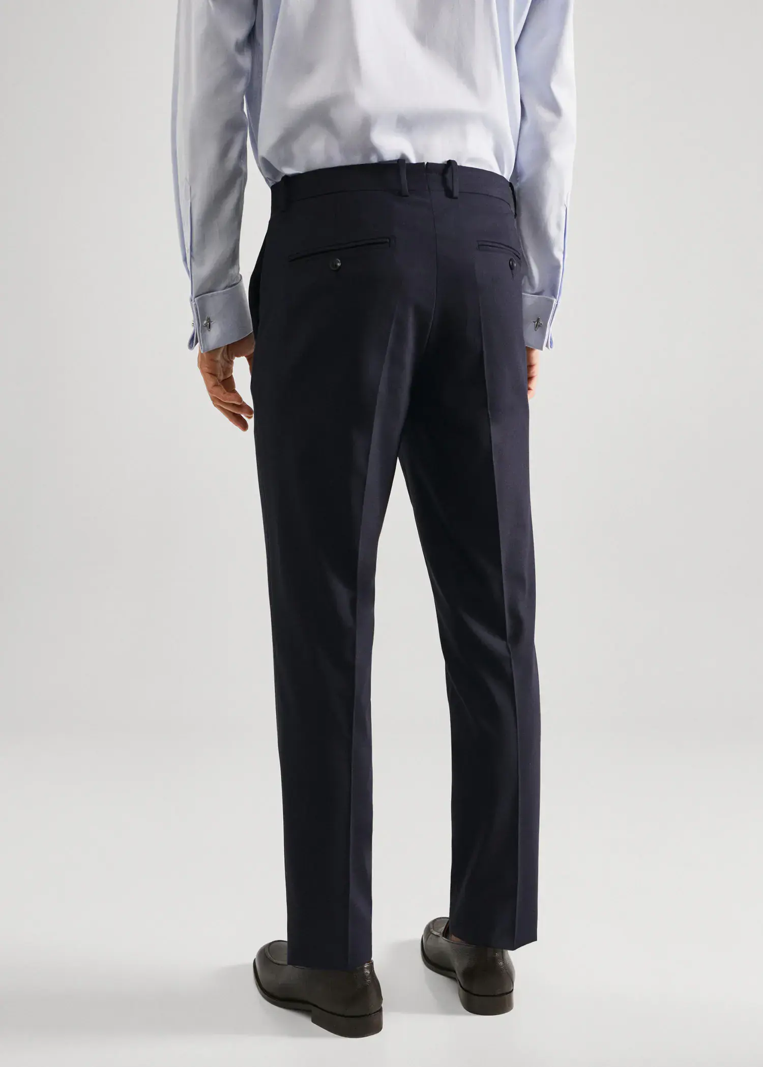 Mango Wool slim-fit suit trousers. 3