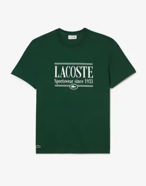Camiseta de hombre Lacoste regular fit en tejido de punto