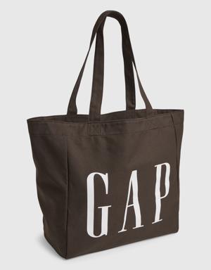 Gap Canvas Gap Logo Tote Bag brown