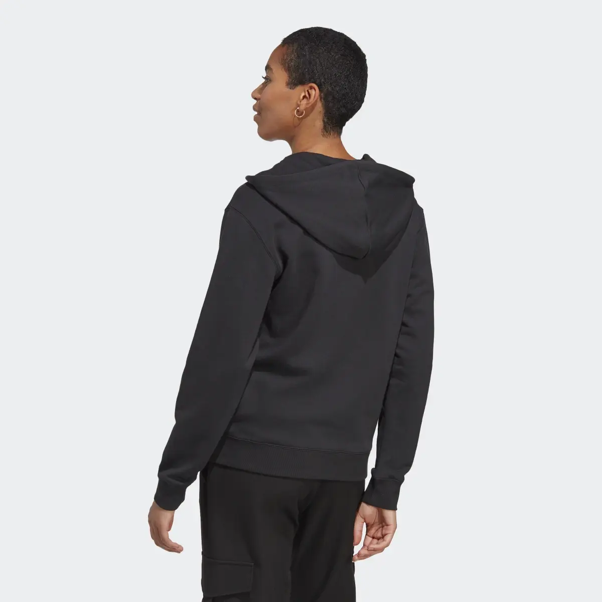 Adidas Essentials Linear Full-Zip French Terry Hoodie. 3