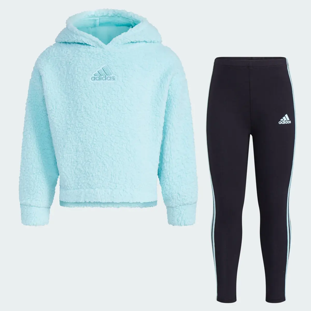 Adidas Two-Piece Hoodie & Legging Set. 3