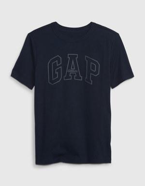 Kids 100% Organic Cotton Gap Logo T-Shirt blue