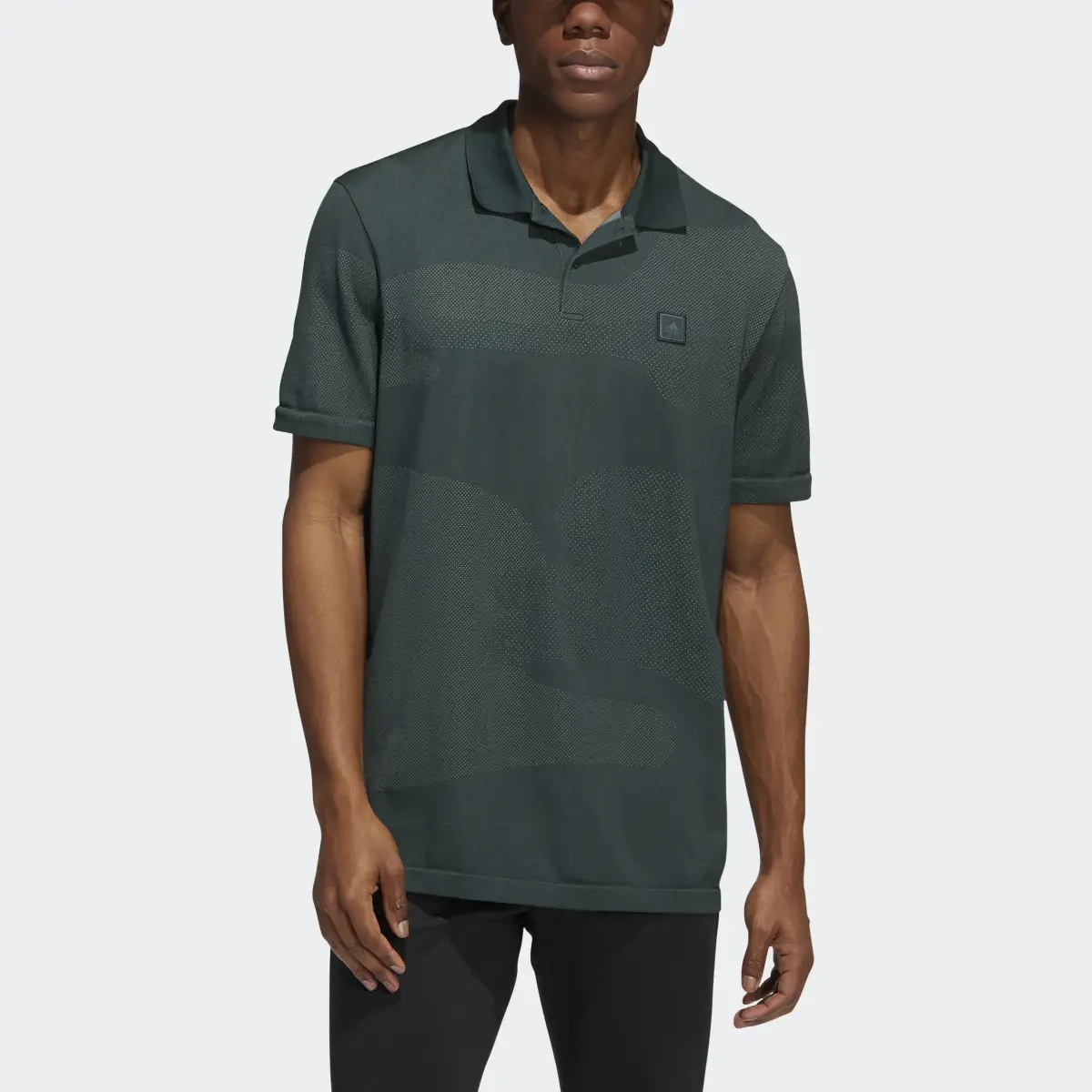 Adidas Go-To Seamless Golf Polo Shirt. 1