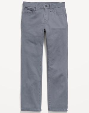 Wow Straight Non-Stretch Jeans For Boys gray