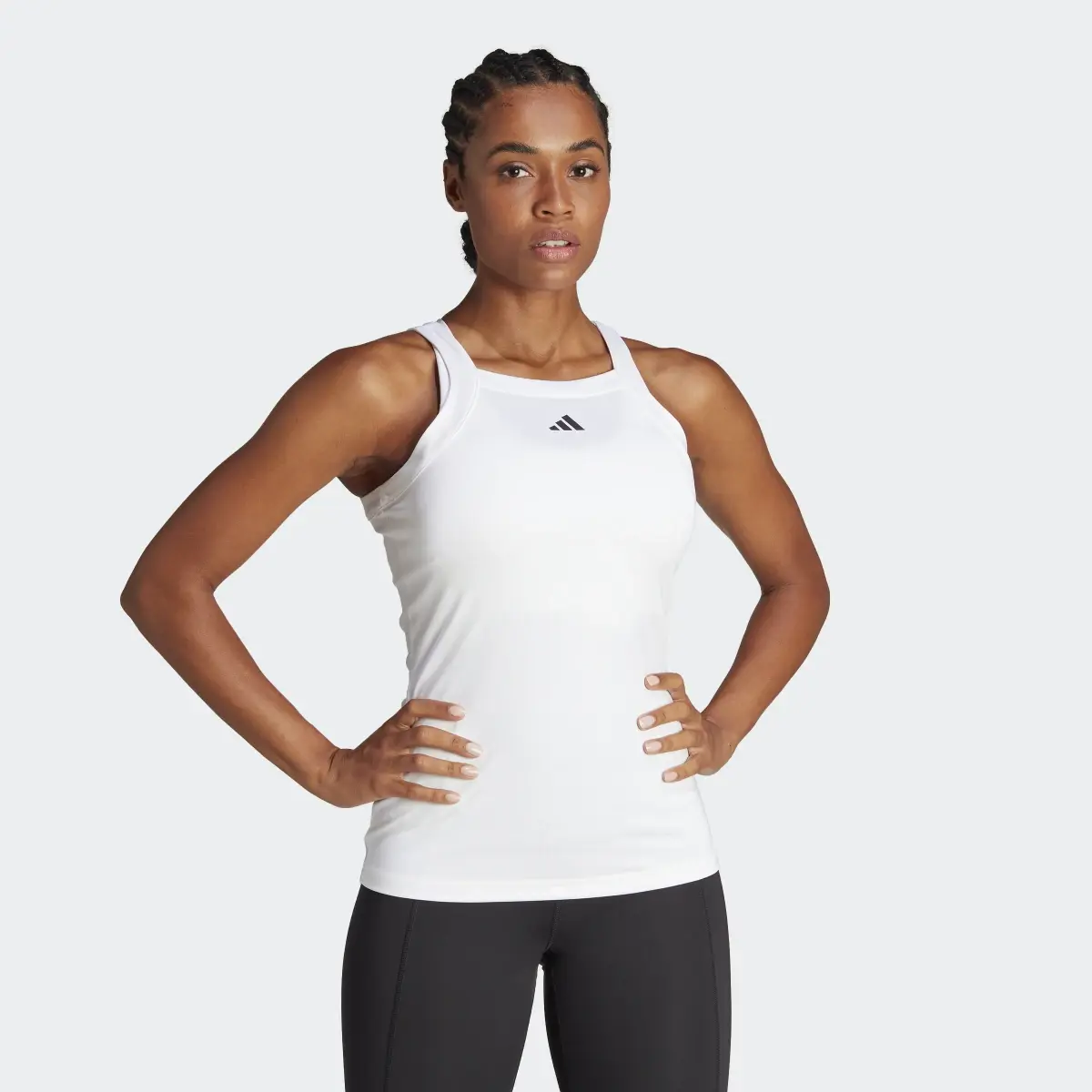 Adidas AEROREADY Train Essentials Minimal Branding Tank Top. 2