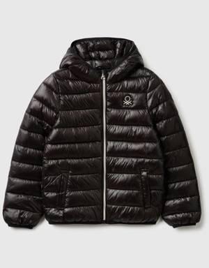 puffer jacket with hood