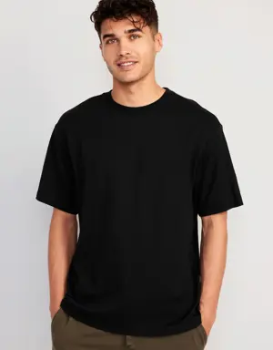 Boxy Crew-Neck Performance T-Shirt for Men black