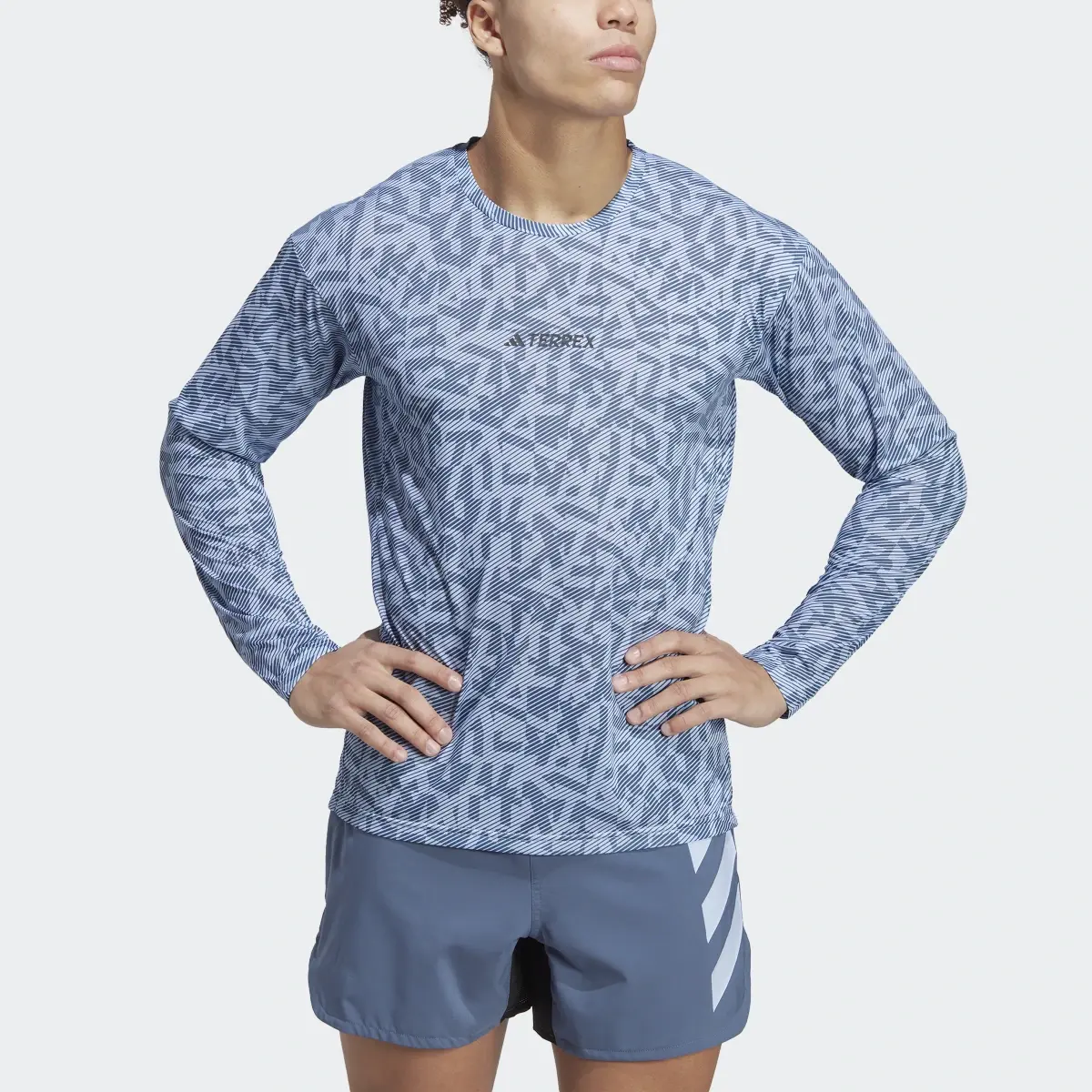 Adidas Terrex Trail Running Long Sleeve Tee. 1