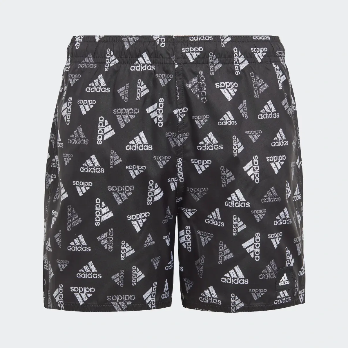 Adidas Logo Print CLX Swim Shorts. 1