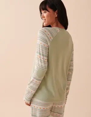 Recycled Fibers Fair Isle Crew Neck Shirt