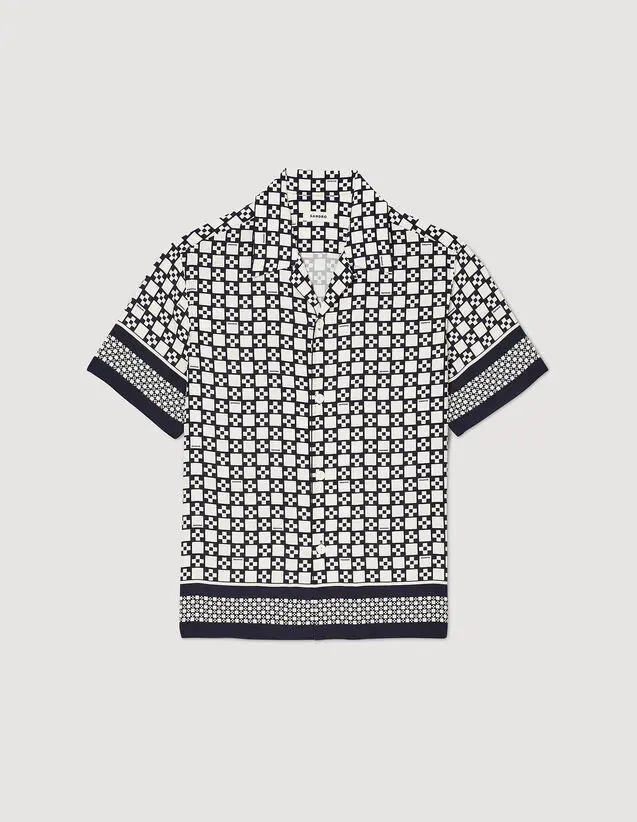 Sandro Square Cross short-sleeved shirt. 2