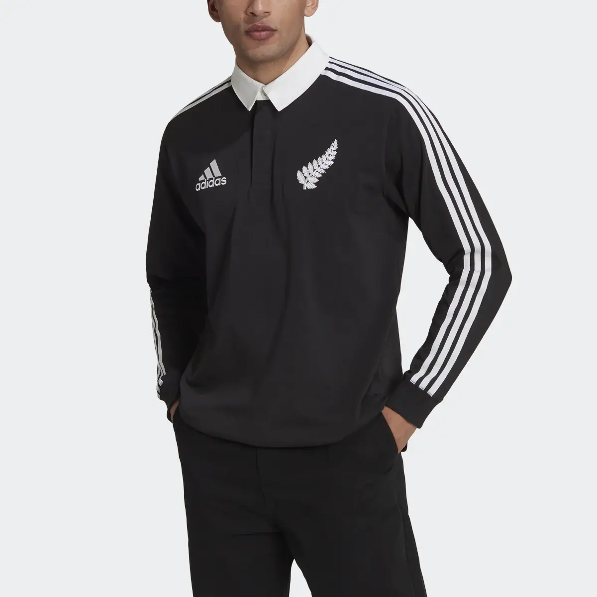 Adidas All Blacks Rugby Heritage Polo Shirt. 1