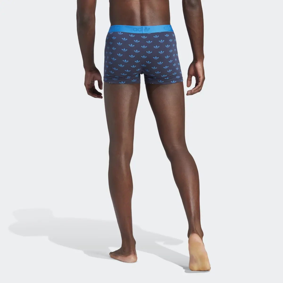 Adidas Comfort Flex Cotton Print Trunk Briefs. 2