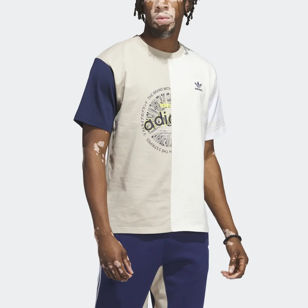 Adidas Half Split Tee. 1