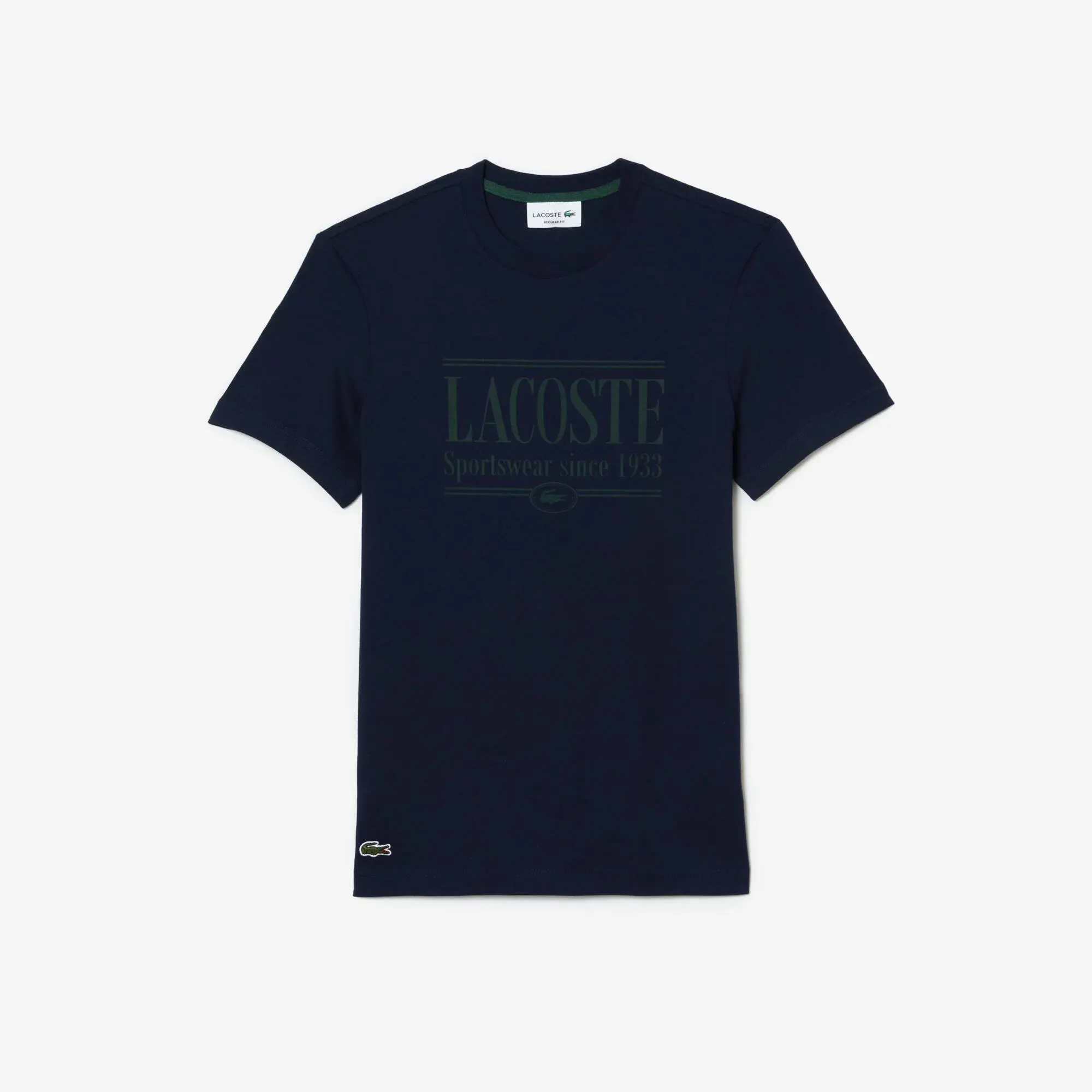 Lacoste T-shirt homme regular fit en jersey avec inscription Lacoste. 2