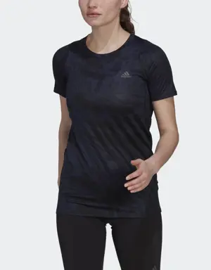 Adidas Fast Allover Print Running T-Shirt