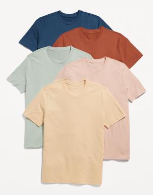 Old Navy Soft-Washed Crew-Neck T-Shirt 5-Pack for Men 