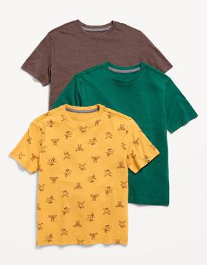 Softest Crew-Neck T-Shirt 3-Pack for Boys green